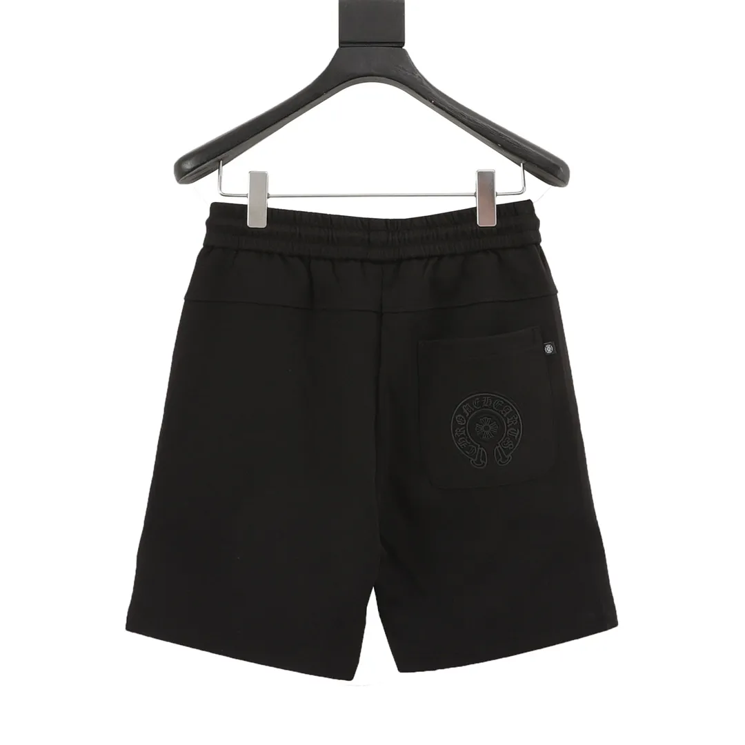 🅿️290 Chrome Hearts/Chrome Hearts cross-patch embroidered shorts. Original purchased from Hong Kong National Specialty Co., Ltd. 8700. The fabric is made of 330 grams of cotton, soft and comfortable to the touch. Garment washing process, imported TAJIMA machine positioning embroidery, custom sterling silver curved buckles, pure hand stitching, customized accessories. Products from large factories test workmanship. The upper body is comfortable and natural. Compare workmanship details to counters. Instant sale of market version. Size: S-L